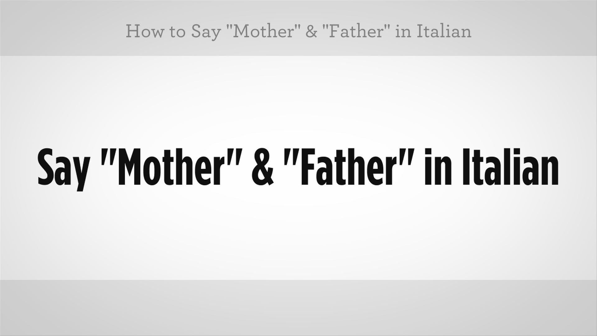 how-to-say-mom-in-italian