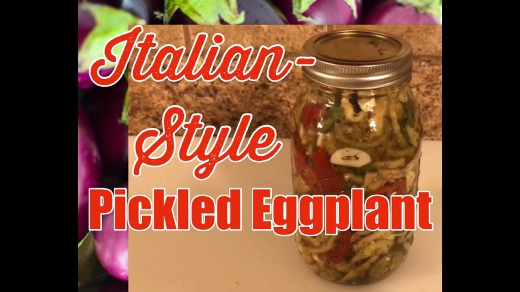 Italian Pickled Eggplant Calabrian Style