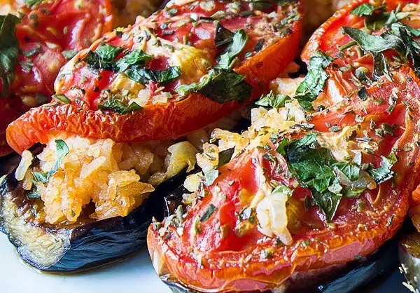 Share A Family Recipe Fried Eggplant with Rice and Tomatoes Recipe ...