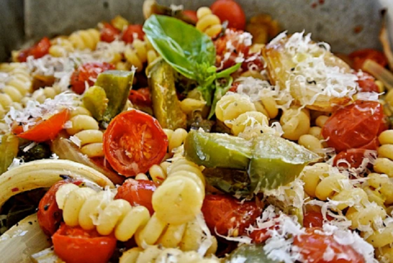 Pasta with Oven Roasted Vegetables