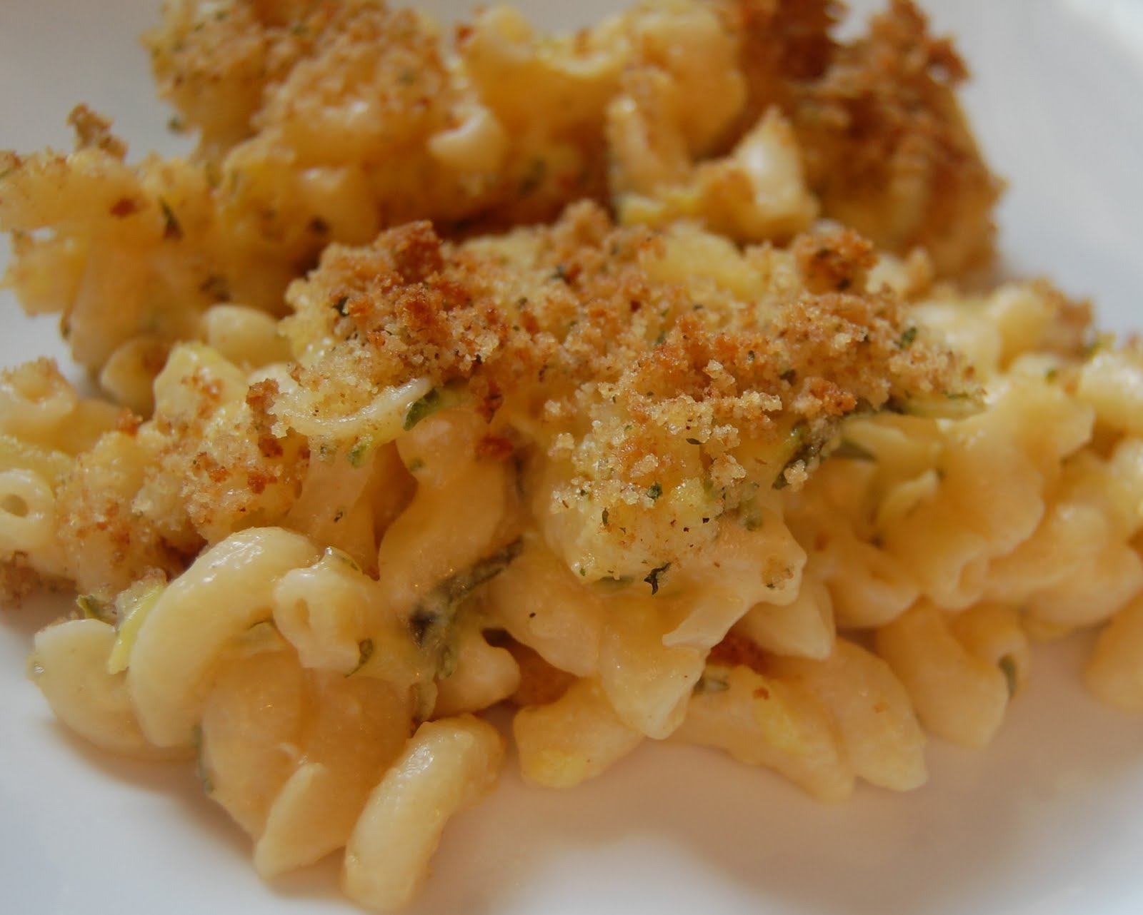 Baked Zucchini Macaroni and Cheese